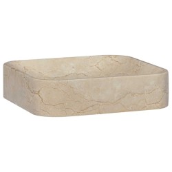 Lavabo Crème 40x40x10 cm Marbre 