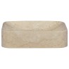 Lavabo Crème 40x40x10 cm Marbre 