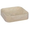 Lavabo Crème 40x40x10 cm Marbre 