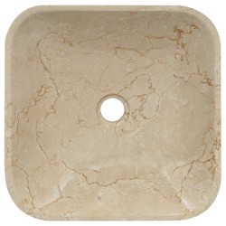 Lavabo Crème 40x40x10 cm Marbre 
