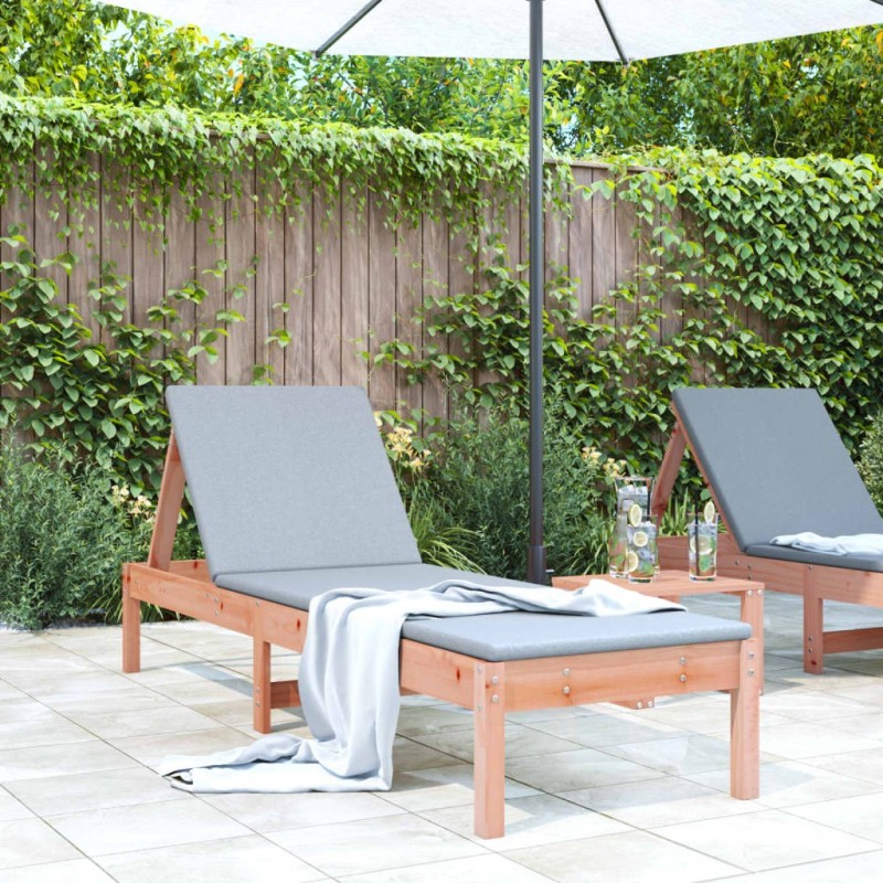 Chaise longue 199,5x60x74 cm bois massif de douglas 