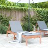 Chaise longue 199,5x60x74 cm bois massif de douglas 