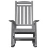 Chaise à bascule de jardin Gris clair 70x92x108 cm HDPE 