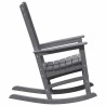 Chaise à bascule de jardin Gris clair 70x92x108 cm HDPE 