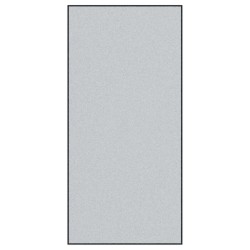 Tapis de porte rectangulaire gris 120x250 cm 