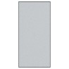 Tapis de porte rectangulaire gris 120x250 cm 