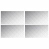 Plaques antidérapantes en alu en damier - 4 pièces - 90x50 cm 