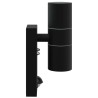 Lampe Murale Extérieure Détecteur Noir Acier Inoxydable IP44 