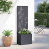 Jardinier avec Panneau Décoratif Anthracite 50 x 140 cm 