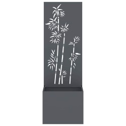 Jardinier avec Panneau Décoratif Anthracite 50 x 140 cm 