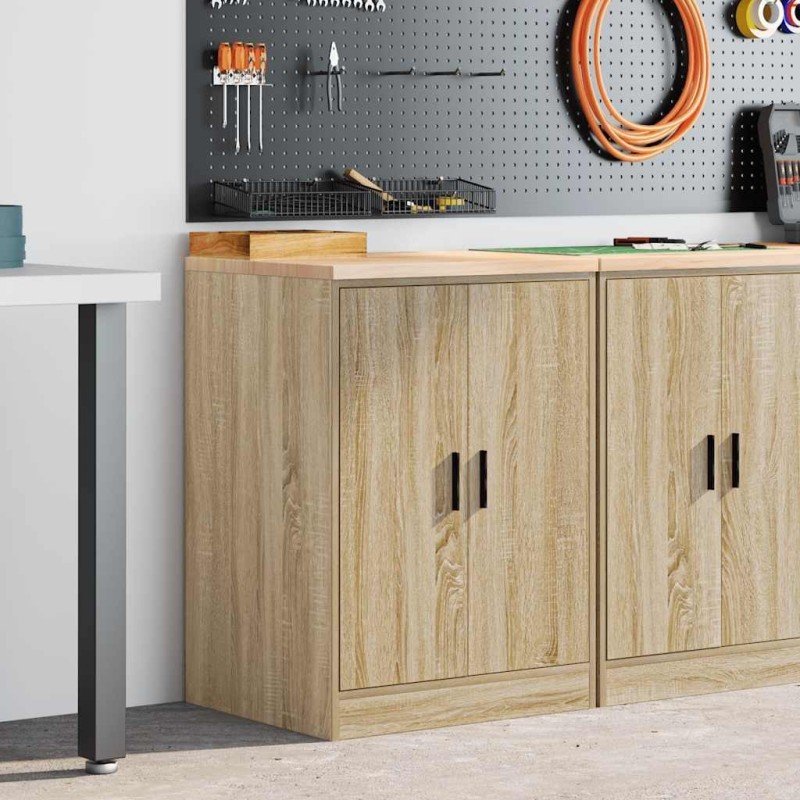 Armoire de rangement de garage chêne sonoma 60x51x85cm bois pin 