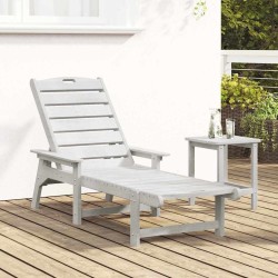 Transat Blanc 53x162x98.5 cm HDPE 