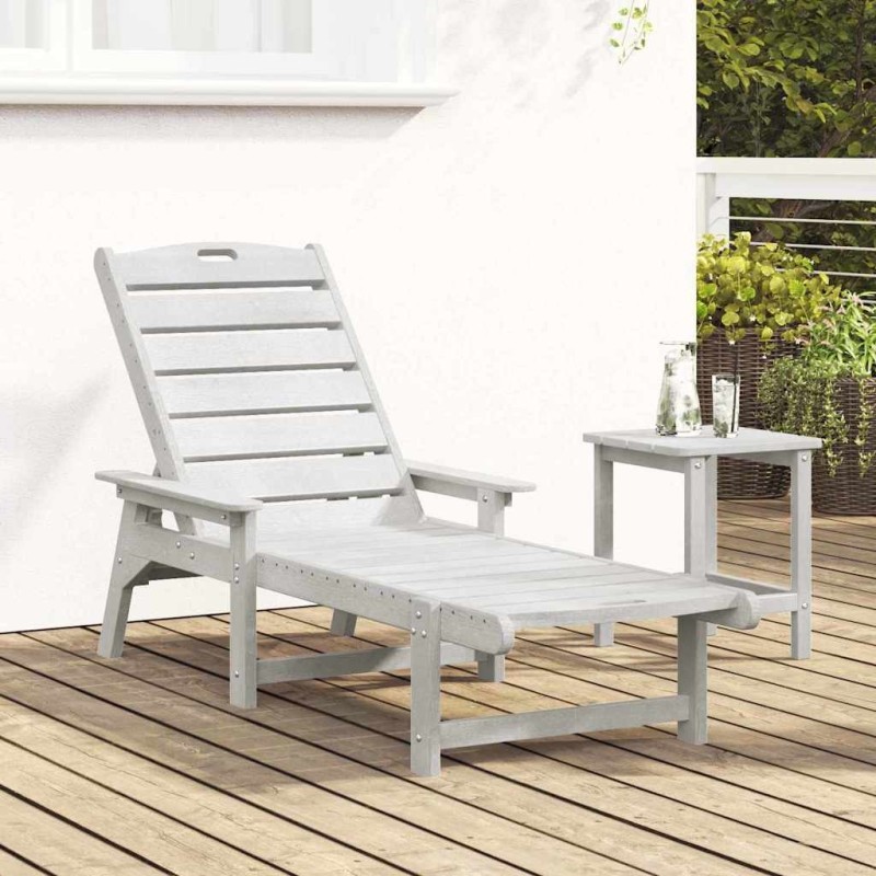 Transat Blanc 53x162x98.5 cm HDPE 