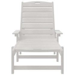 Transat Blanc 53x162x98.5 cm HDPE 