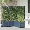 Jardinières de jardin 1 pc Gris 120 x 120 x 142 cm Plastique 