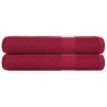Serviettes de sauna 2 pcs bordeaux 80x200cm 360 g/m² 100% coton 