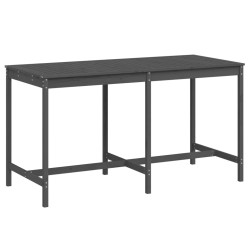 Table de jardin gris 203,5x90x110 cm bois massif de pin 