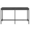 Table de jardin gris 203,5x90x110 cm bois massif de pin 