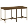 Table de jardin marron miel 203,5x90x110 cm bois massif de pin 