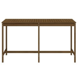 Table de jardin marron miel 203,5x90x110 cm bois massif de pin 