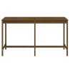 Table de jardin marron miel 203,5x90x110 cm bois massif de pin 