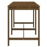 Table de jardin marron miel 203,5x90x110 cm bois massif de pin 