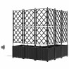 Jardinières de jardin 1 pc Noir 120 x 120 x 142 cm Plastique 