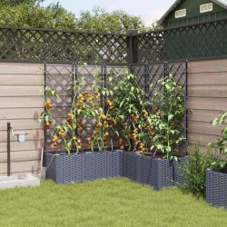 Jardinières de jardin 1 pc Gris clair 120 x 120 x 142 cm 