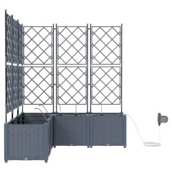 Jardinières de jardin 1 pc Gris clair 120 x 120 x 142 cm 