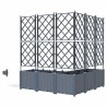 Jardinières de jardin 1 pc Gris clair 120 x 120 x 142 cm 