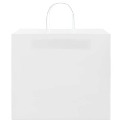 Sacs en papier 250 pcs avec poignées blanc 32x22x28 cm 