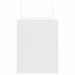 Sacs en papier 250 pcs avec poignées blanc 32x22x28 cm 