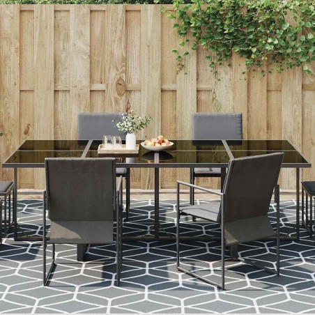 Tapis d'extérieur ARAKIL Gris et Blanc Polyester 300 x 400 cm 