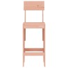 Tabourets de bar lot de 2 40x48,5x115,5 cm bois massif douglas 