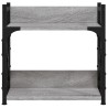 Support d'imprimante à 2 niveaux Sonoma gris 40x20x40 cm 