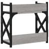 Support d'imprimante à 2 niveaux Sonoma gris 40x20x40 cm 