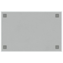 Tableau noir magnétique mural blanc 60x40 cm verre trempé 
