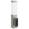 Lampe Murale Extérieure avec Capteur Acier Inoxydable Argent IP44 