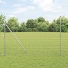 Clôture Euro avec 7 poteaux 1,6 x 10 m en acier galvanisé 