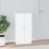 Armoire à chaussure Blanc brillant 55x35x108 cm Bois ingénierie 