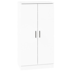 Armoire à chaussure Blanc brillant 55x35x108 cm Bois ingénierie 