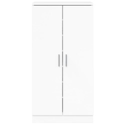 Armoire à chaussure Blanc brillant 55x35x108 cm Bois ingénierie 