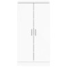 Armoire à chaussure Blanc brillant 55x35x108 cm Bois ingénierie 
