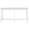 Table de jardin blanc 203,5x90x110 cm bois massif de pin 