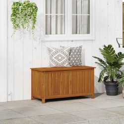 Boîte de rangement de jardin 113x50x58 cm Bois d'acacia solide 