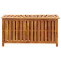 Boîte de rangement de jardin 113x50x58 cm Bois d'acacia solide 