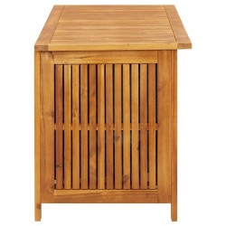 Boîte de rangement de jardin 113x50x58 cm Bois d'acacia solide 