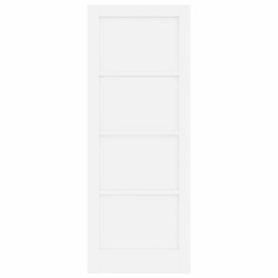 Porte Intérieure 'ORKDAL'Blanche 78x202x4 cm Bois Massif de Pin 