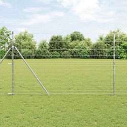 Clôture de champ 1,5x25 m en acier galvanisé 
