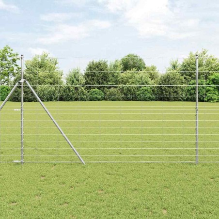 Clôture de champ 1,5x25 m en acier galvanisé 
